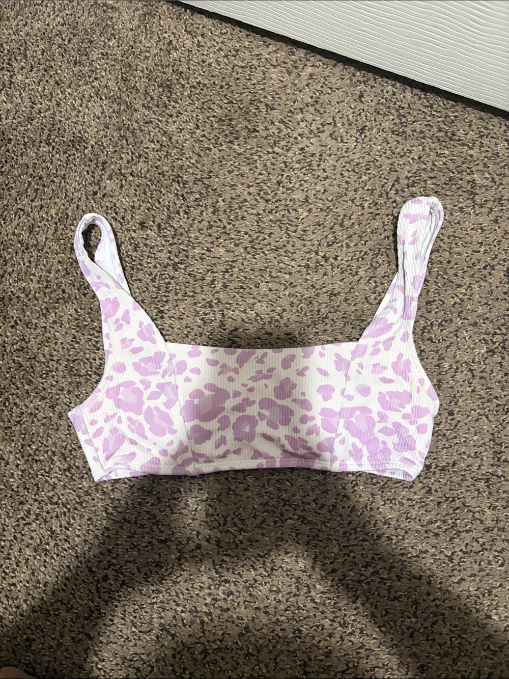 Forever 21 Lilac Animal Print Bikini Top